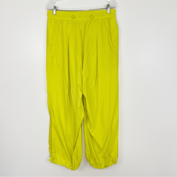 Daily Practice for Anthropologie Wide Leg Pants Neon Yellow Size Medium - Picture 3 of 12